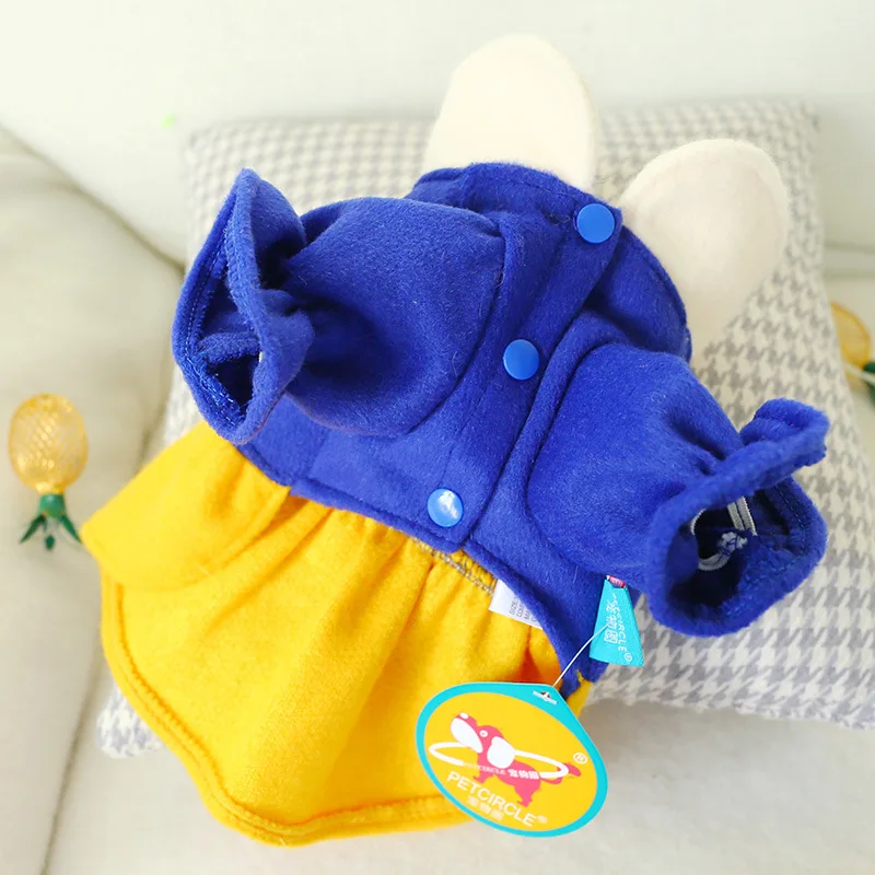 Pet Dog Cat Skirt White Snow Pattern Dress Clothes