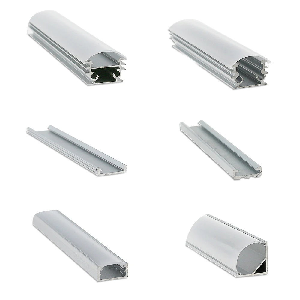 1m 2m 3m aluminium profile for led strip outdoor profile super slim 8mm recessed led channel
