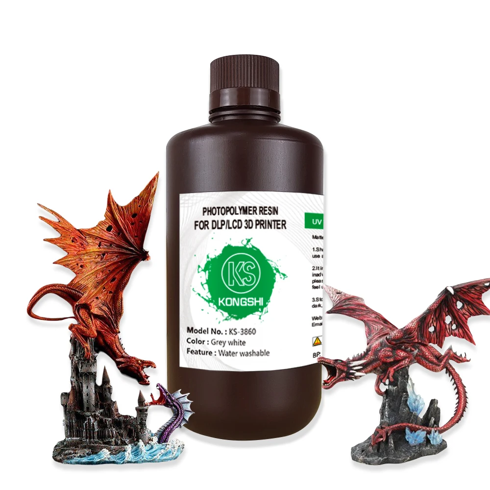 KS-3860 Water washable hard UV resin used for making models Photosensitive resin Suitable for 3D printers