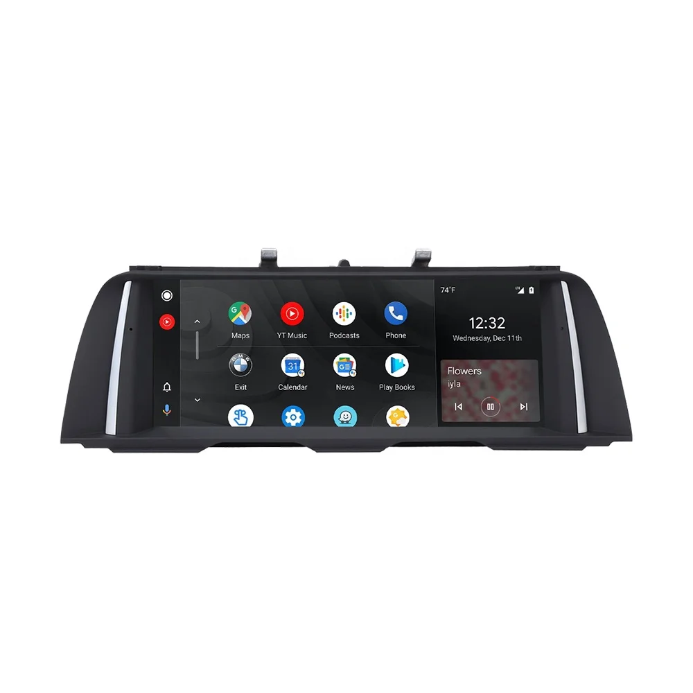 Linux car display screen for BMW 5 Series F10 F11 F12 CIC NBT Car audio support dual system and wireless carplay