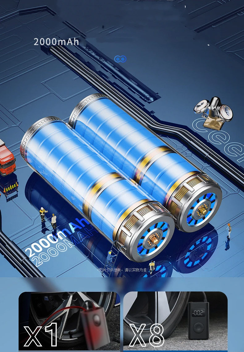 New car air pump compressor for car tires digital tire tyre inflators rechargeable Wireless mini portable battery cordless psi