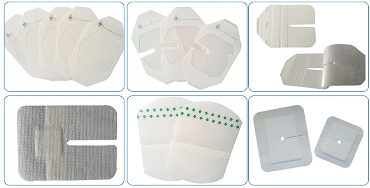 Disposable Medical Dressing Breathable Waterproof Wound Transparent Film Pad Cannula Medical Fixation I.V Cannula Dressing