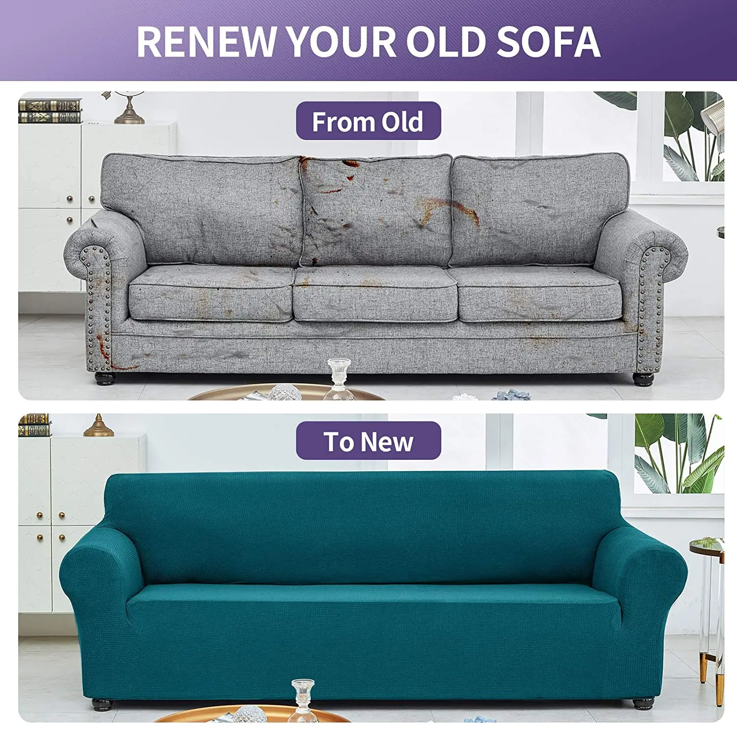 Sixu wholesale housse de canape couch covers 3 seater Waterproof elastic strech home-textile-sofa-cover