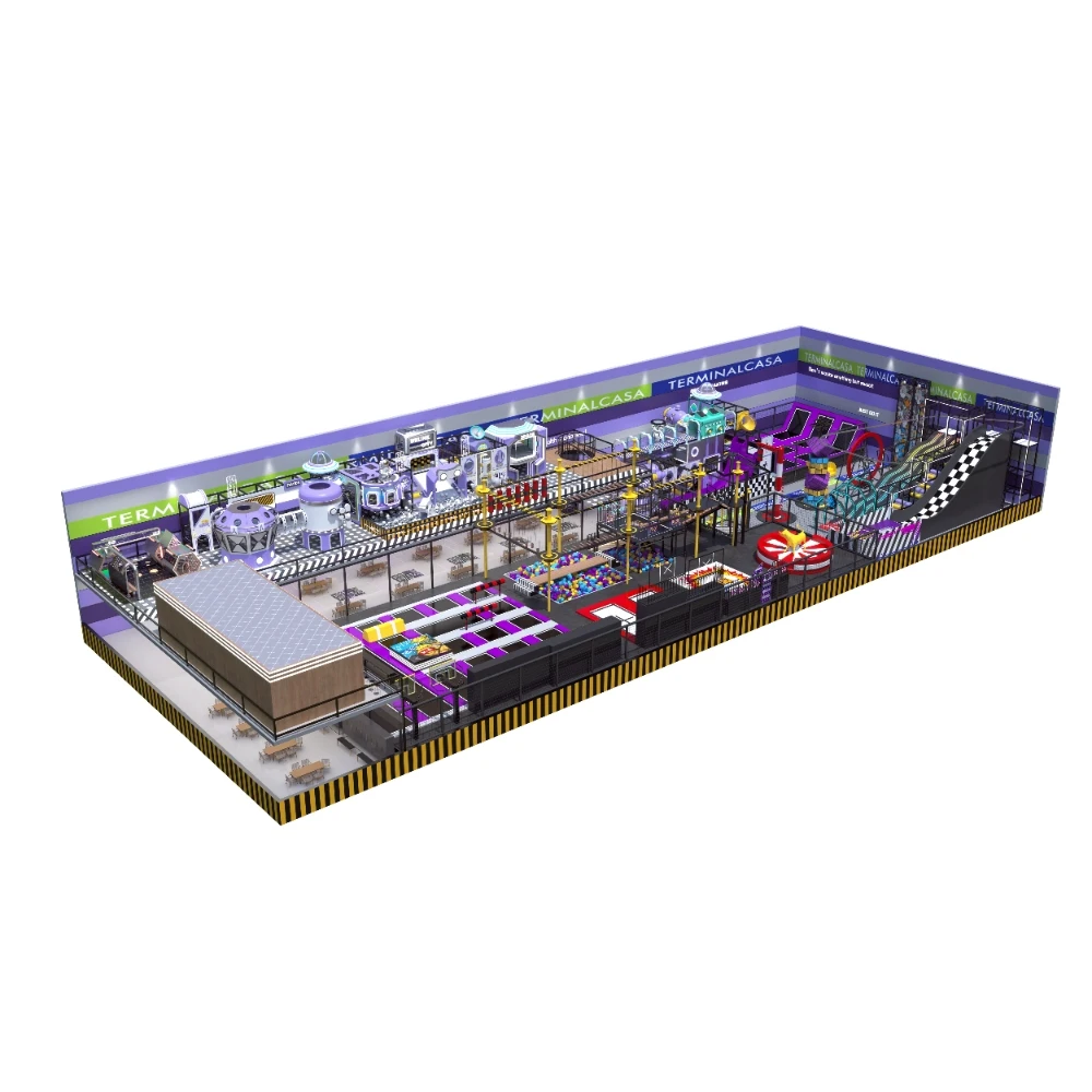 Vasia Child Amusement Slides Equipment Kids Playground Indoor Kid Playground Set Children Indoor Slide Indoor Trampoline Park