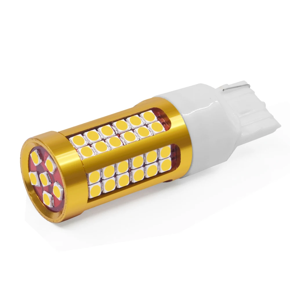 T20 3030 78SMD супер яркий canbus без ошибок красный 12 В T20 7443 78led 78smd 3030 Автомобильный светодиодный стоп-сигнал поворота