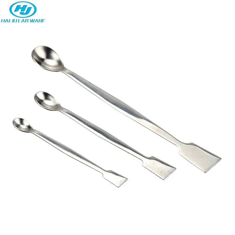 HAIJU LAB High Quality Chemical 304 Stainless Steel Laboratory Sampling Spoon Lab Spoon Spatula
