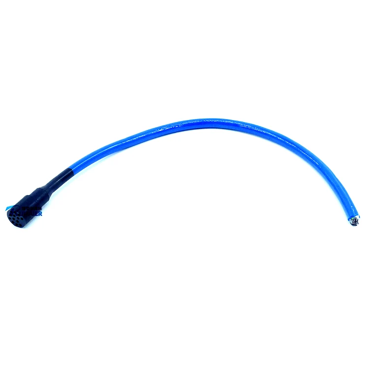 UNDERWATER 7000m DIL13M DIL13F Inline cable 600V  4 pair 24 AWG, 0.20 mm2 PUR, Power conductors 4 x 18 AWG Ethernet connector