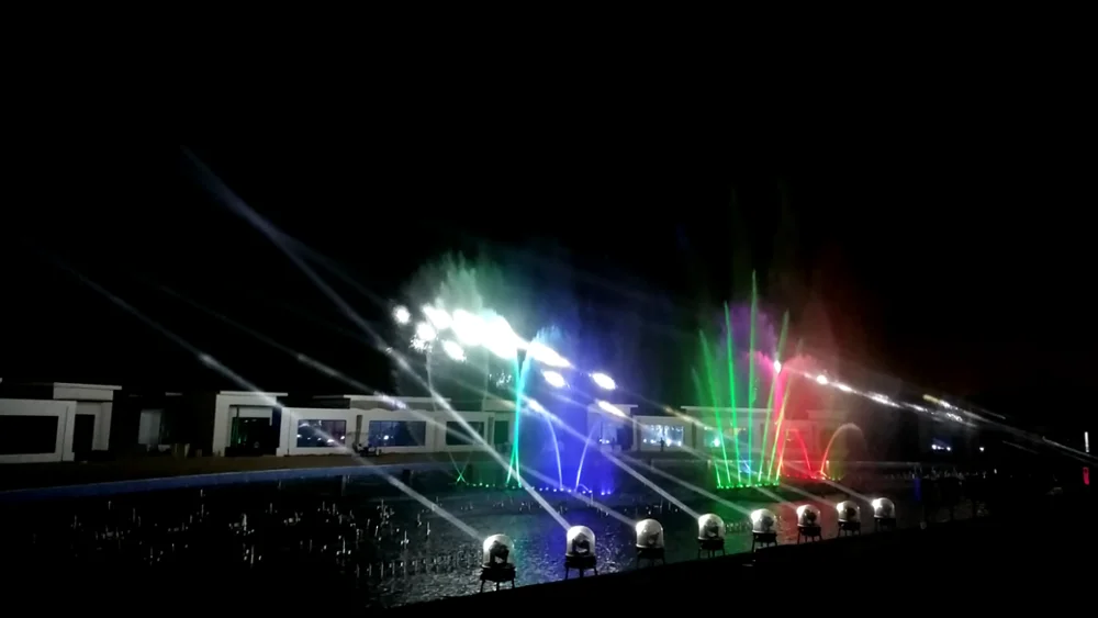 stainless steel sea-gull nozzle music dancing water fountain