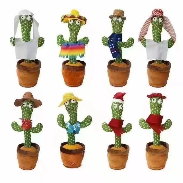 Wholesale Soft Plush Toys Electric Cactus Toy Singing Talking Dancing Cactus Dancing Vocal Cactus Toy