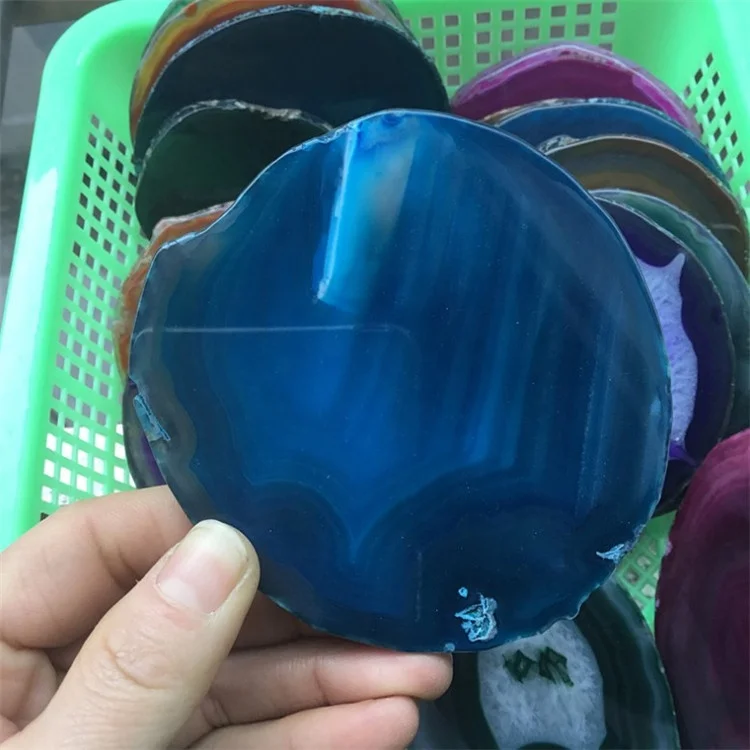Cheap Different Colours Coaster Agate Slices Wholesale Natural