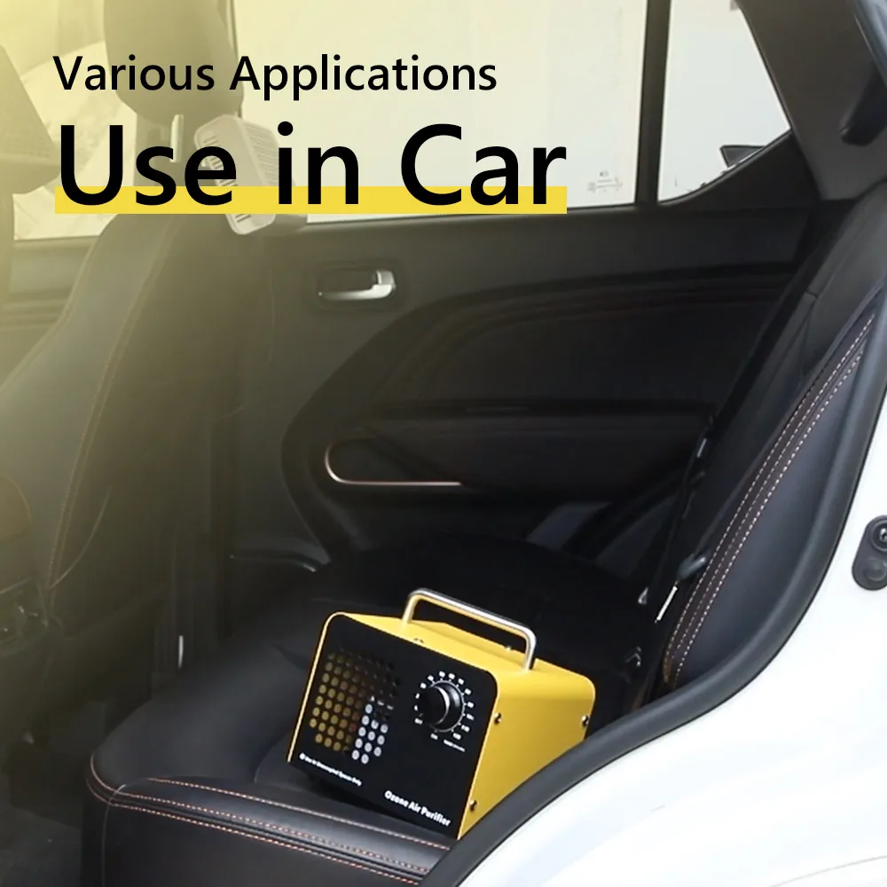 5g Portable Ozone Generator O3 Air Treatment Hotel Household Car Deodorization Stainless Steel Ozone Machine for Home Use