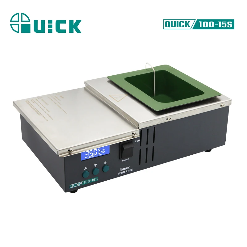 SMT rework Machine PCB soldering iron pot large capacity design solder pot machine 600W Quick 100-15S