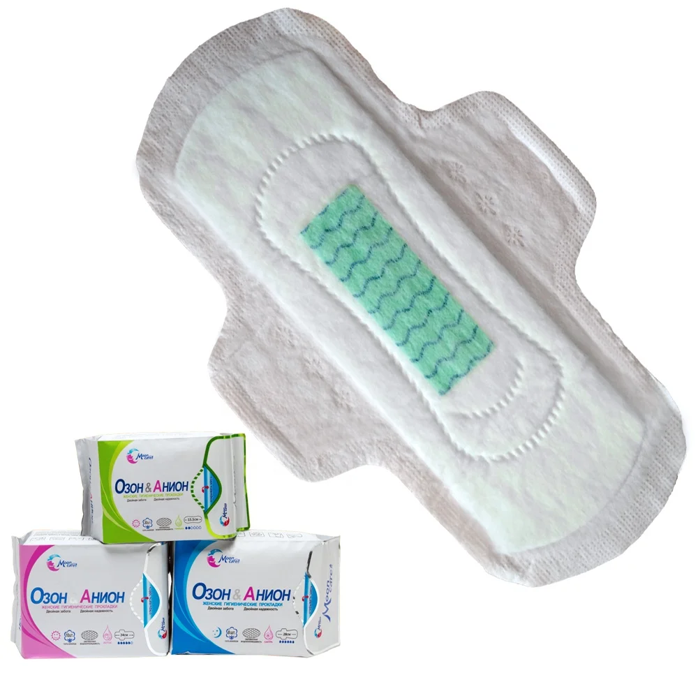 
Ultra Thin Female Sanitary Towels Soft Cotton 8 Layers Lady Sanitary Napkins Anion Feminine Pads With Negative Ions 