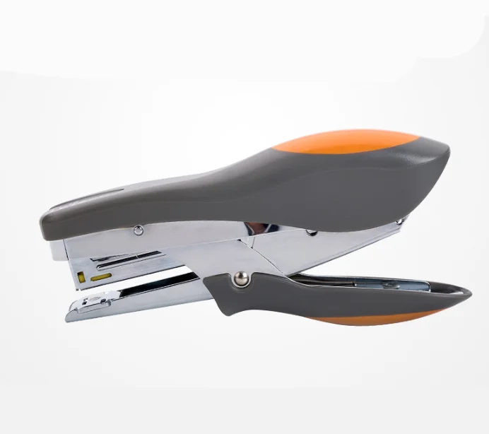 PL-20 Custom High Quality Portable Stapler Fashion Hand Grip Stapler Flat Nail Bend Nail Switch Use Metal Stapler for gift