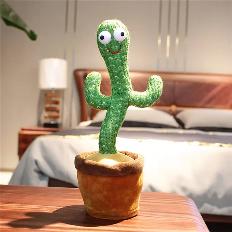 
Animated Mini Cactus-toy Singing And Dancing Talking Dancing Plant Cactus Toy Juguete Doll De Cactus Mechanism For Kids 