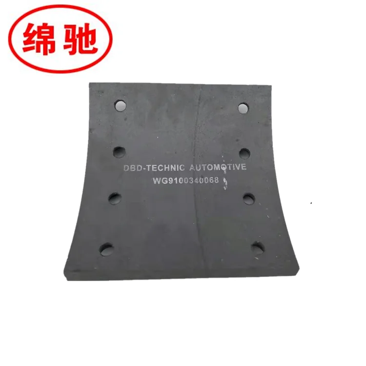 Brake Lining Truck WG9100340068 Brake Lining Glue Brake Lining In Roll