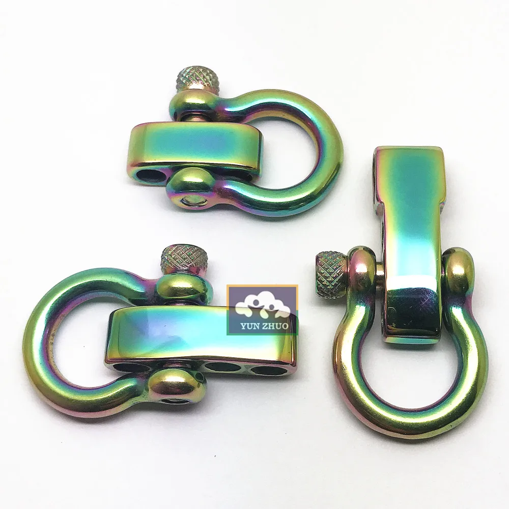 Custom design paracord bracelet shackle for survival product with LOGO