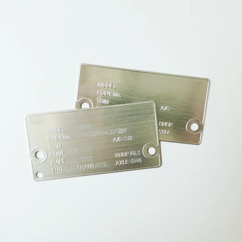 aluminum electrical highlight door nameplate brand equipment corrosion stamping metal nameplate