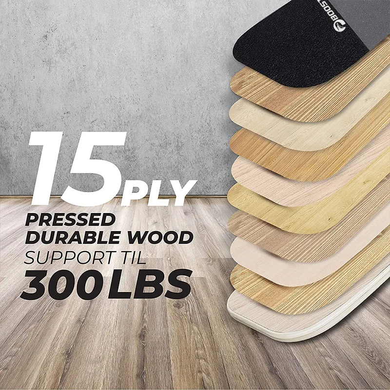 
wood cutting fit balance board trainer wooden with adjustable stoppers 