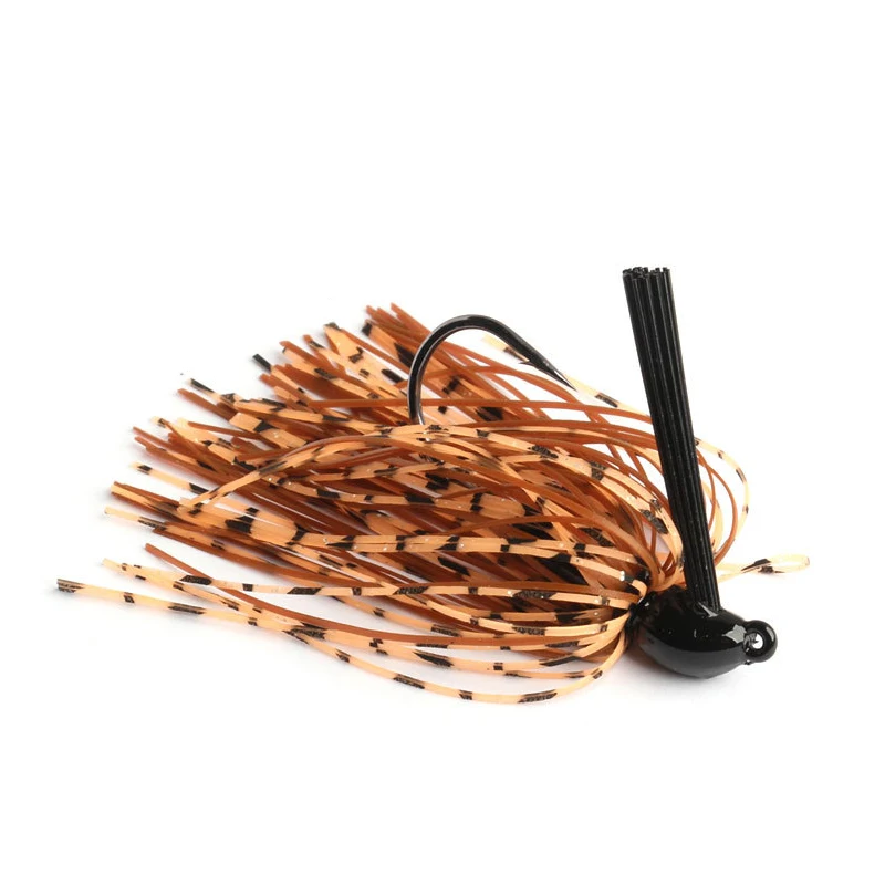 lead jighead spinner bait silicone skirt weedless rubber jig head rubber skirt jig