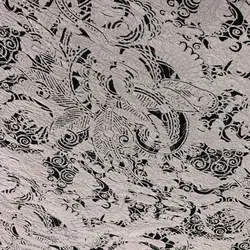 High Quality Purple Retro Ink Flower Pattern Fancy Fabric And Textiles For Clothing