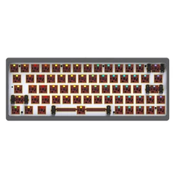 Wholesale 3 mode aluminum alloy RGB hot swap PCB mechanical keyboard DIY kit