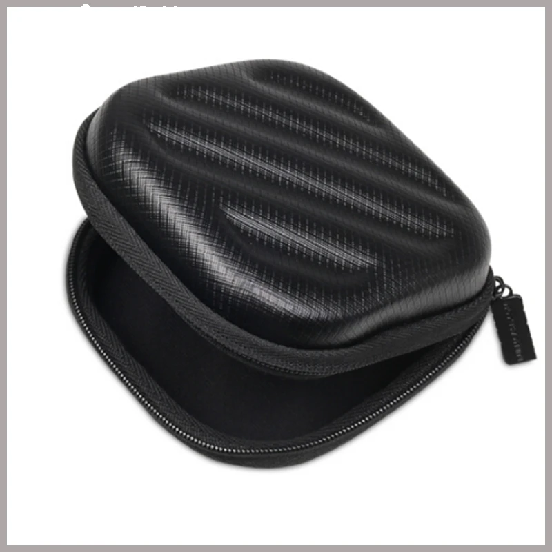 BUBM Small Cute Black EVA Hard Travel Carrying Earphone Zipper Case for USB Stick Earbuds Cable Cord Phone Adapter Charger