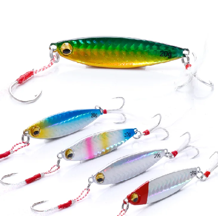 Приманка рыболовная с медленным падением тонущий свинцовый металл плоский джиг приманка для крючка 15 г 20 ловли кальмара Ловца