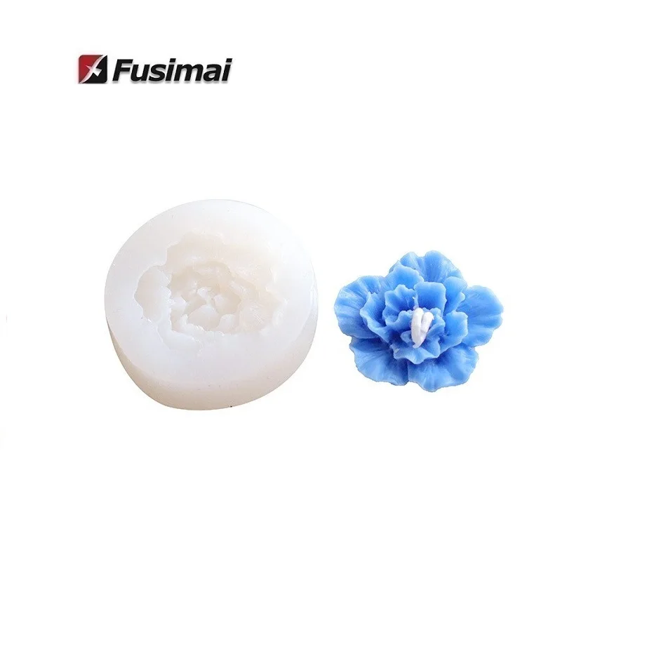 3D Flowers Making Gypsum Expanded Stone Mold Korean Azalea Scented Candle Flower Decoration Silicone Mold