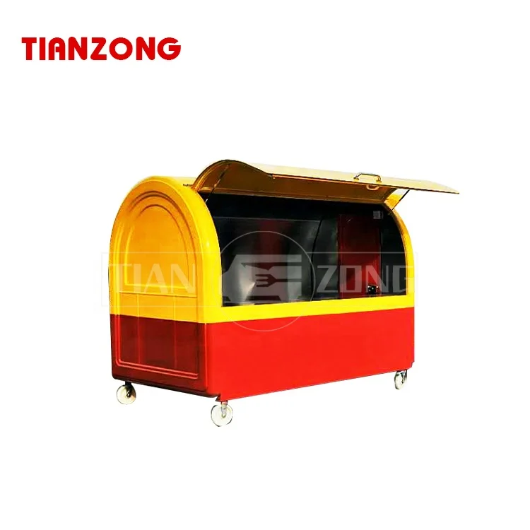 TIANZONG S33 food truck trolley stand food trailers fully equipped fast food cart