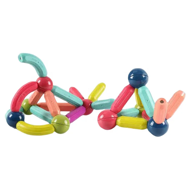 25 шт. магнитных шариков и палочки игрушки развивающие игрушки Diy 3d Пластиковая Палочка блоки игрушки Магнитные строительные блоки