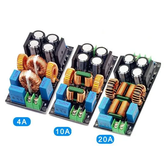 4A 10A 20A AC Power Filter EMI Electromagnetic Interference Filter EMC High Frequency Power Filtering Power Amplifier