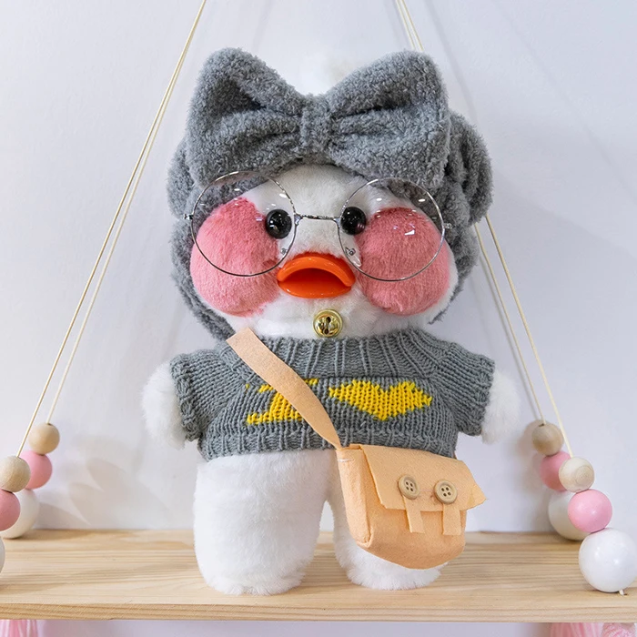 2021 custom Cartoon Cute  Cafe Duck Plush Toy