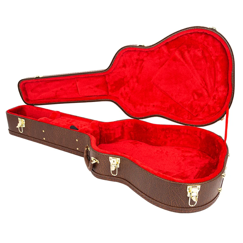 39/41 Inch Wooden Guitar Case molded hard case Acoustic Classical Bass E-guitar Guitar  bags&cases