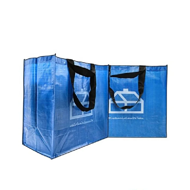 Reusable PP Woven carrying shopping grocery tote bag for colors sacs Supermarket shopping bags sac a main femme