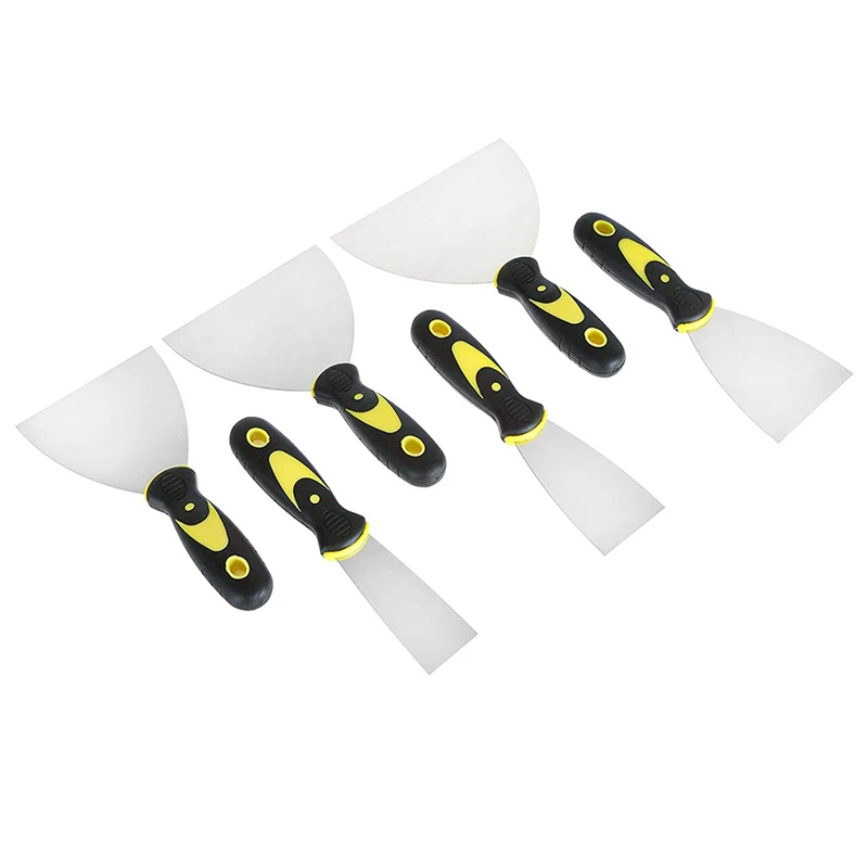 JNZ Stainless Steel Thickened Cleaning Putty Knife Shovel Wall Glass Sewing Tools with Handle Tile Floor