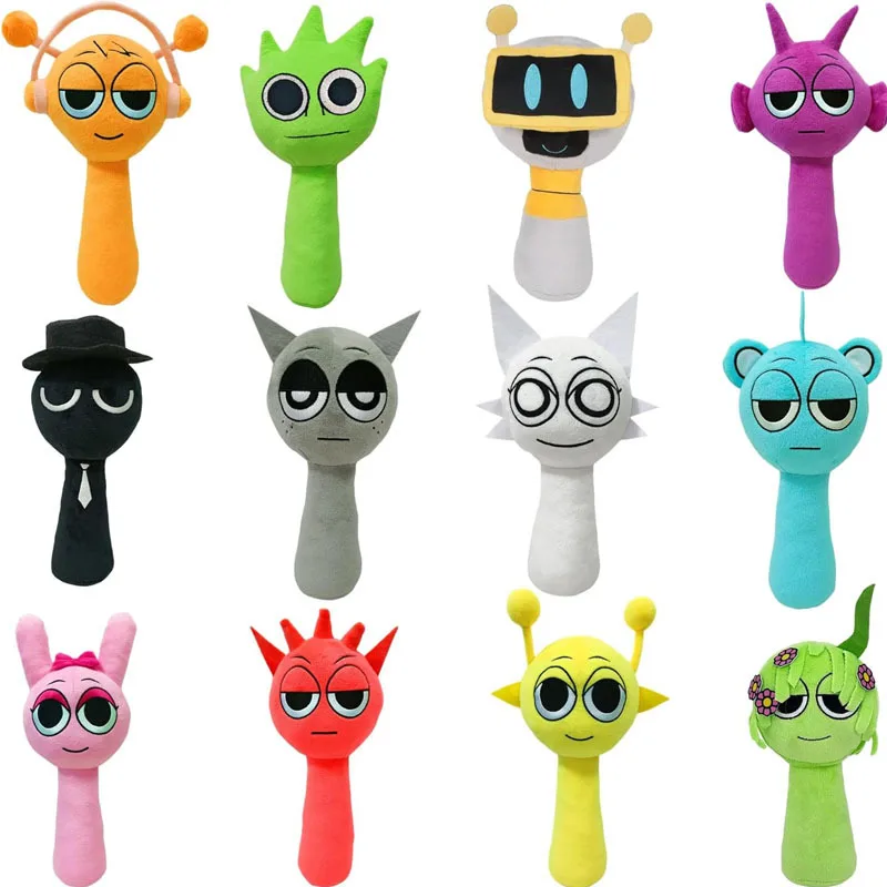 Megan оптовая продажа плюшевая игрушка аниме фигурка Sprunki мягкие игрушки Plushie peluches