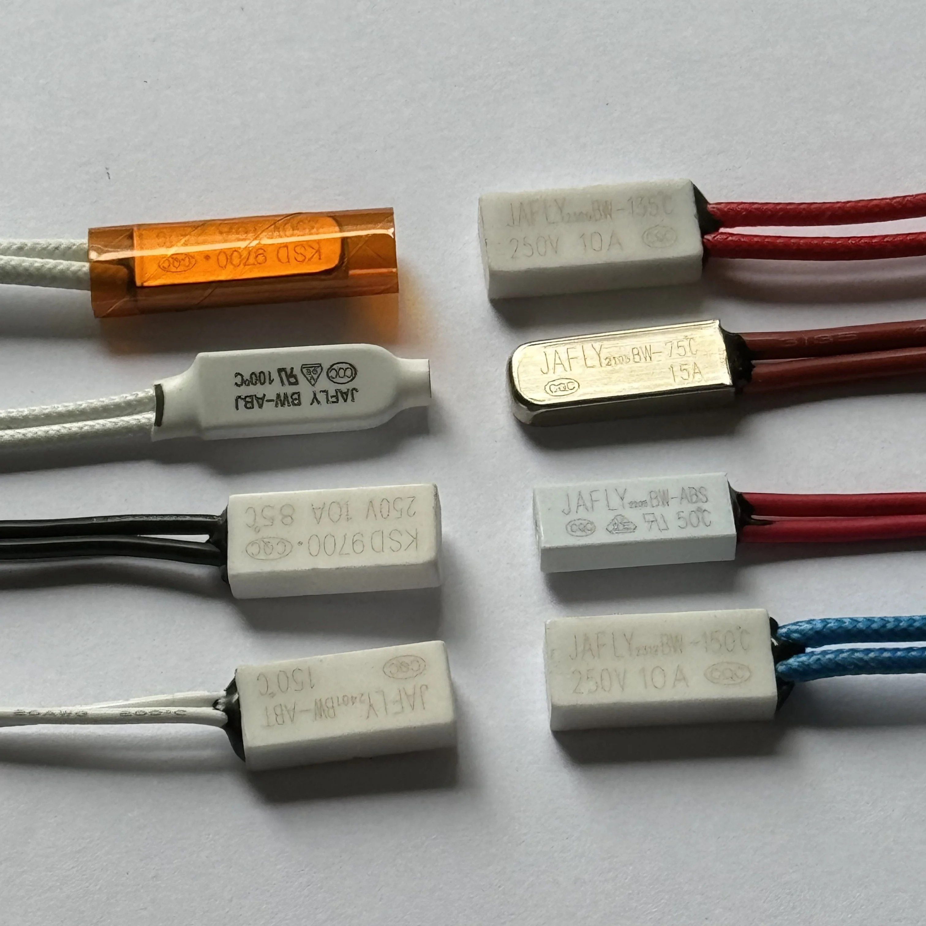 JIHUI Bimetal Thermostat Overload Thermal Protector for Car Window Lift Wiper Motor