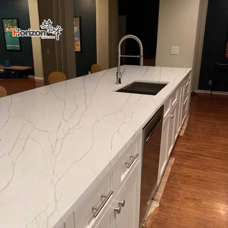Calacatta White Artificial Slab Stone Quartz quartz vanity counter top Kitchen