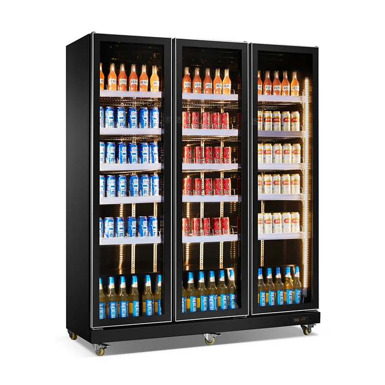 commercial fridge chiller refrigerator beverage display drink cooler for supermarket