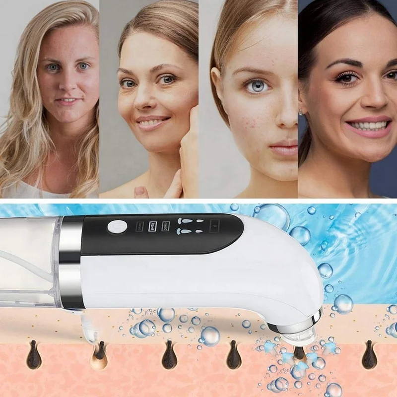 Acne Pimple Removal Small Bubble Blackhead Remover Instrument Electric Water Circle Facial Pore Cleaner