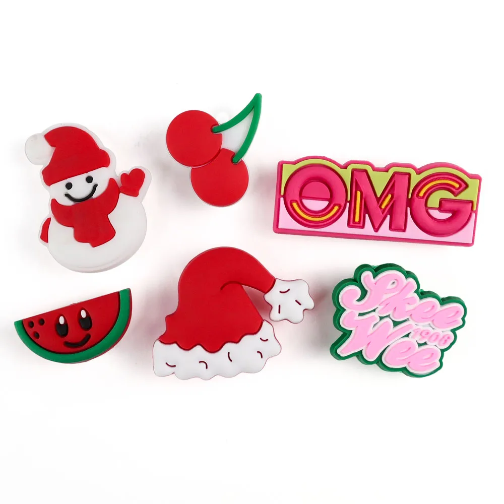 Custom festive style magnetic snowman hat christmas ornaments gift pvc fridge magnet mini silicone rubber refrigerator magnet