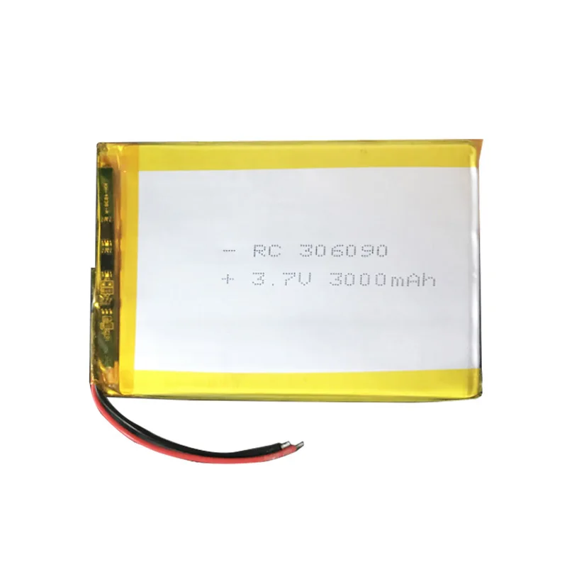 Custom 306090 3000mah 3.7v Lithium Polymer Battery Lithium Ion Cells Rechargeable Batteries Lipo Batteries