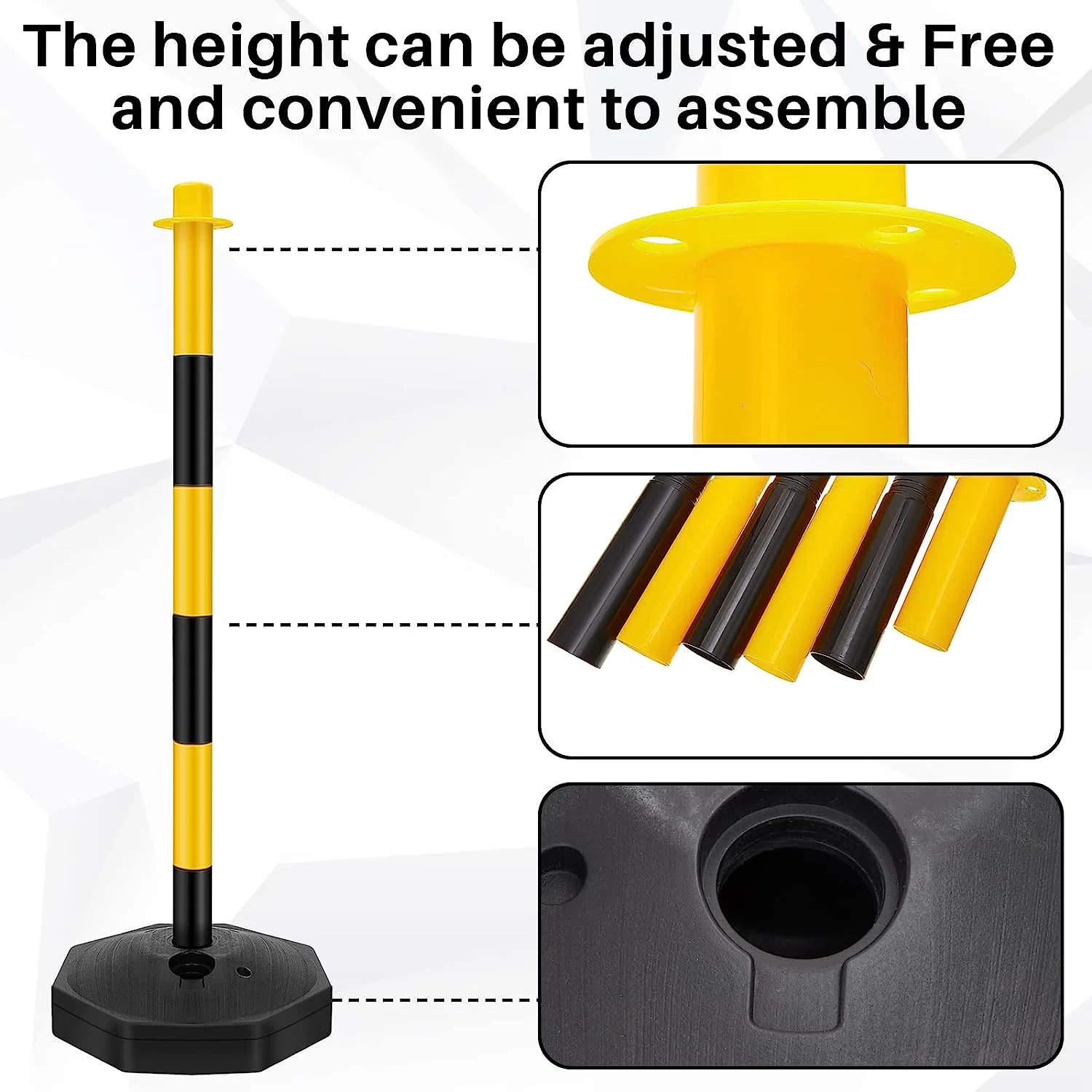 Factory Price PE Plastic Safety Bollard Plastic Warning Post