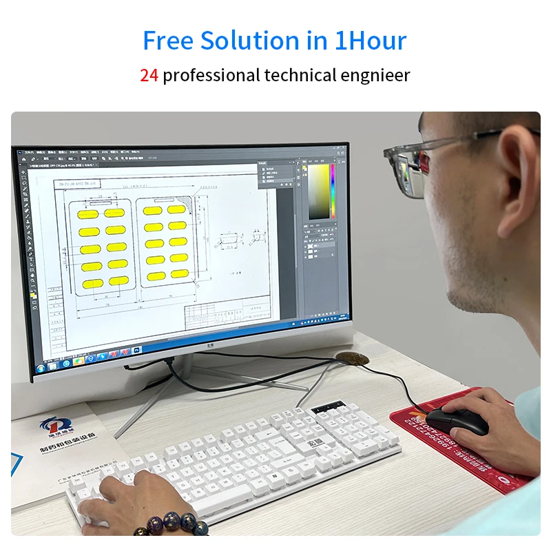 DPP-250 High Speed Alu Pvc Flat Plate Strip Foil Capsule Blister Packing Machine Price For Pack Vitamin Tablet