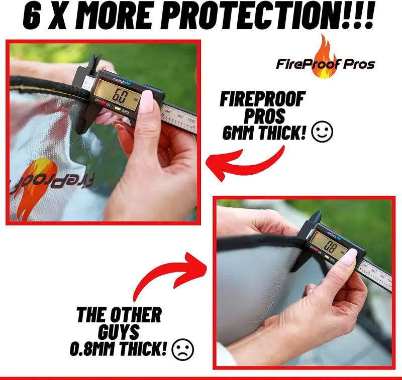  Огнестойкий пожарный Пит мат барбекю огнезащитный Подушка Одеяло