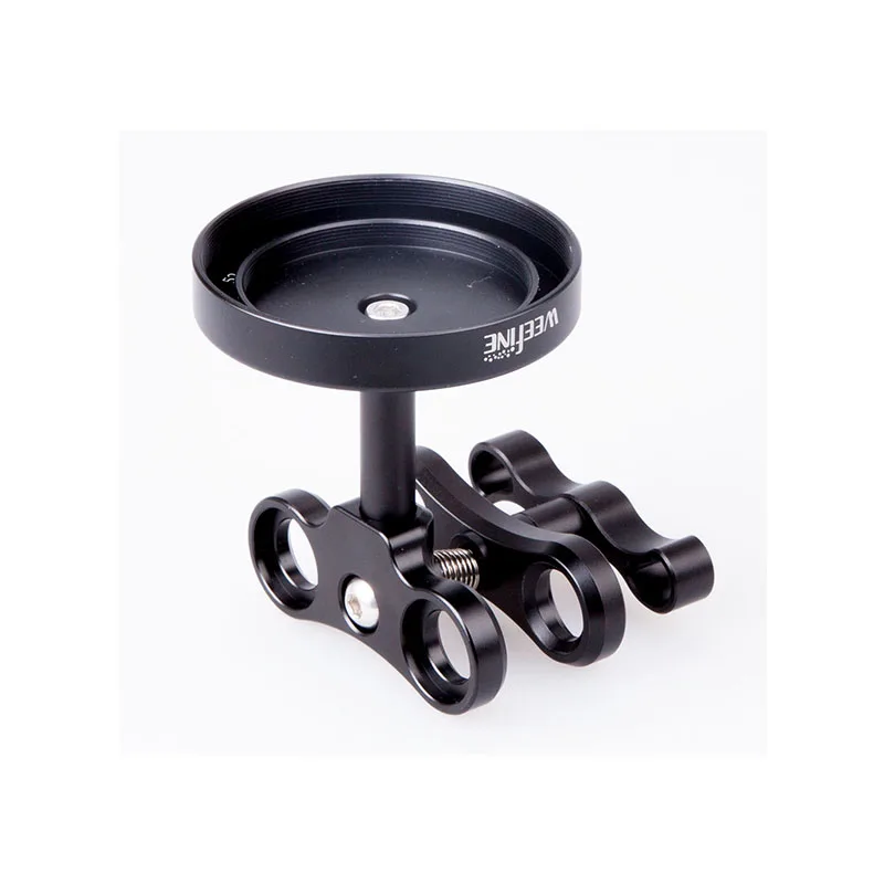 Weefine WFA49 Clamp Pro Butterfly Clamp  Diving Light Ball clip for Camera Ball Head Mounting