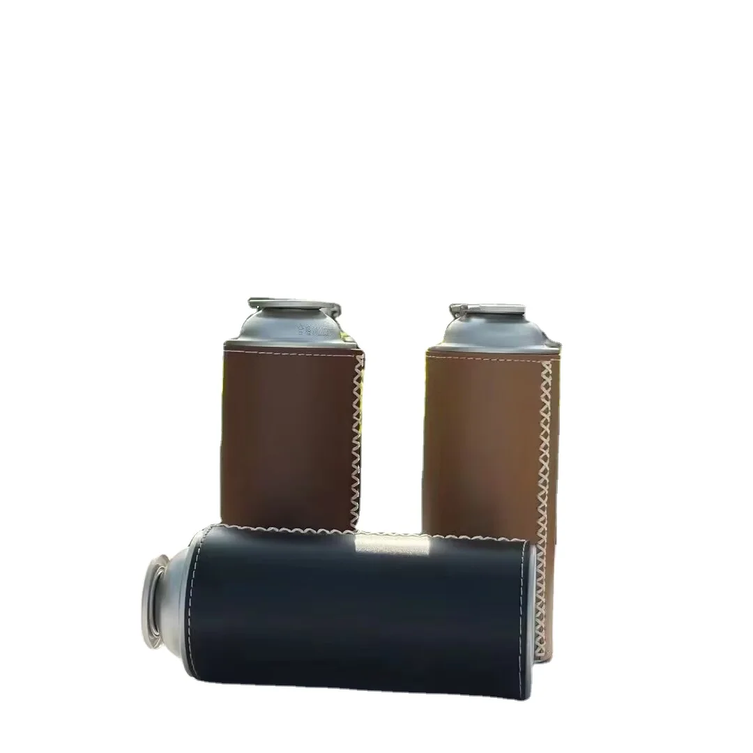 Handmade Vegetable Tanned Leather CB/OD Gas Tank Cover Leather Cover Outdoor Gas Tank Vintage Leather Gas Tank Cover