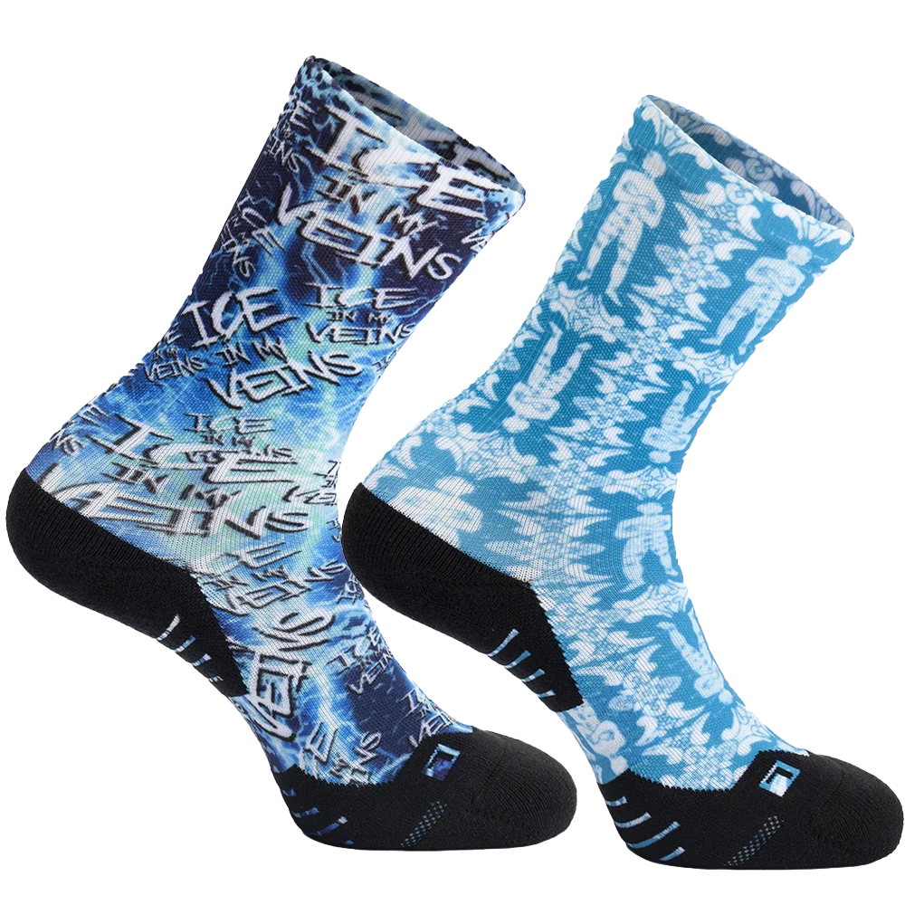 Men polyester cotton white crew athletic custom logo oem thick basketball sports compression socks for women