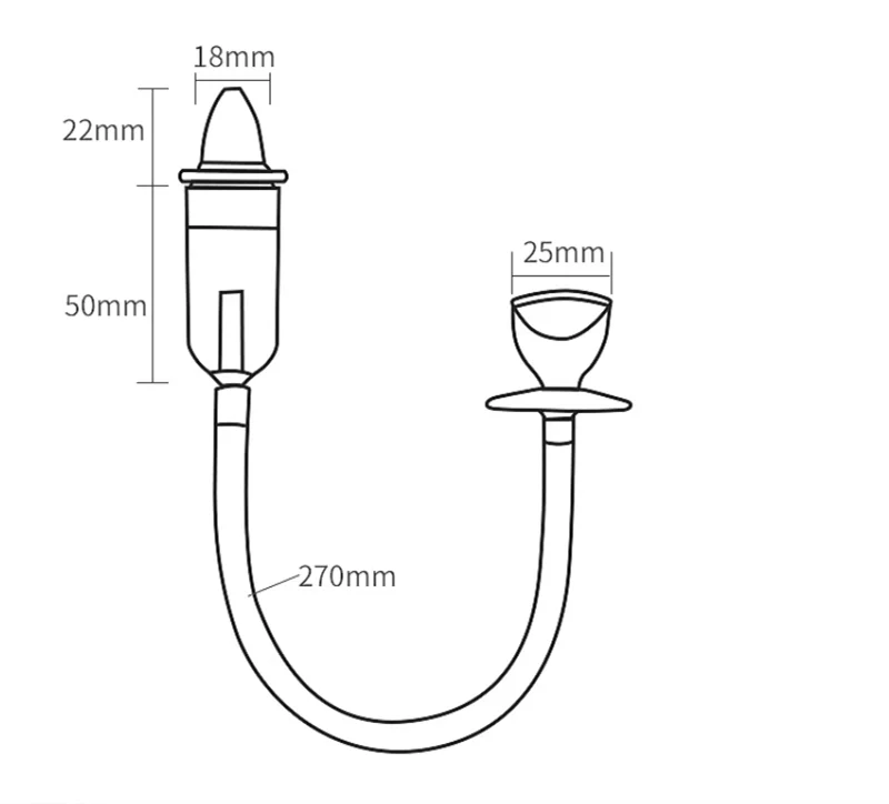 Gentle Baby Nasal Aspirator with Dustproof Storage Box Easy Cleaning Nose Vacuum for Home Use